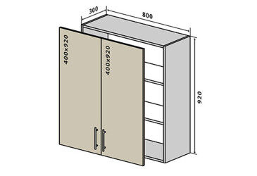 В48 Тумба 2Д 80 Бета Люкс VIP-master
