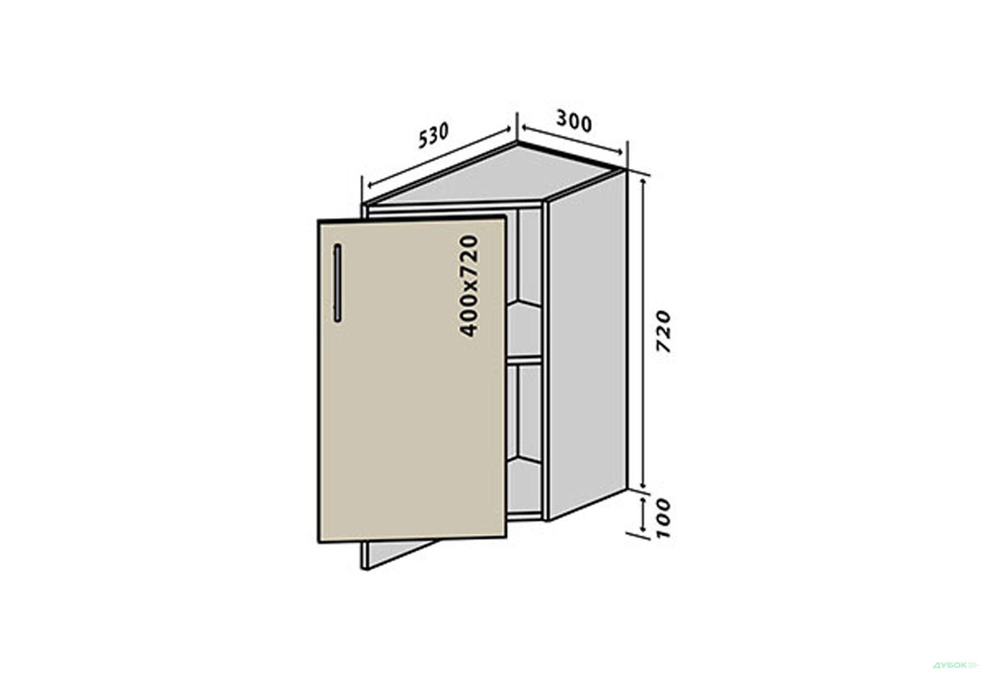 Зображення 1 - Н37 Тумба закінчення Бета Люкс VIP-master