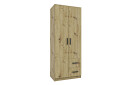 Фото 2 - Шкаф Garant NV Simple / Симпл 2-дверная с 2 ящиками 80 см дуб артизан