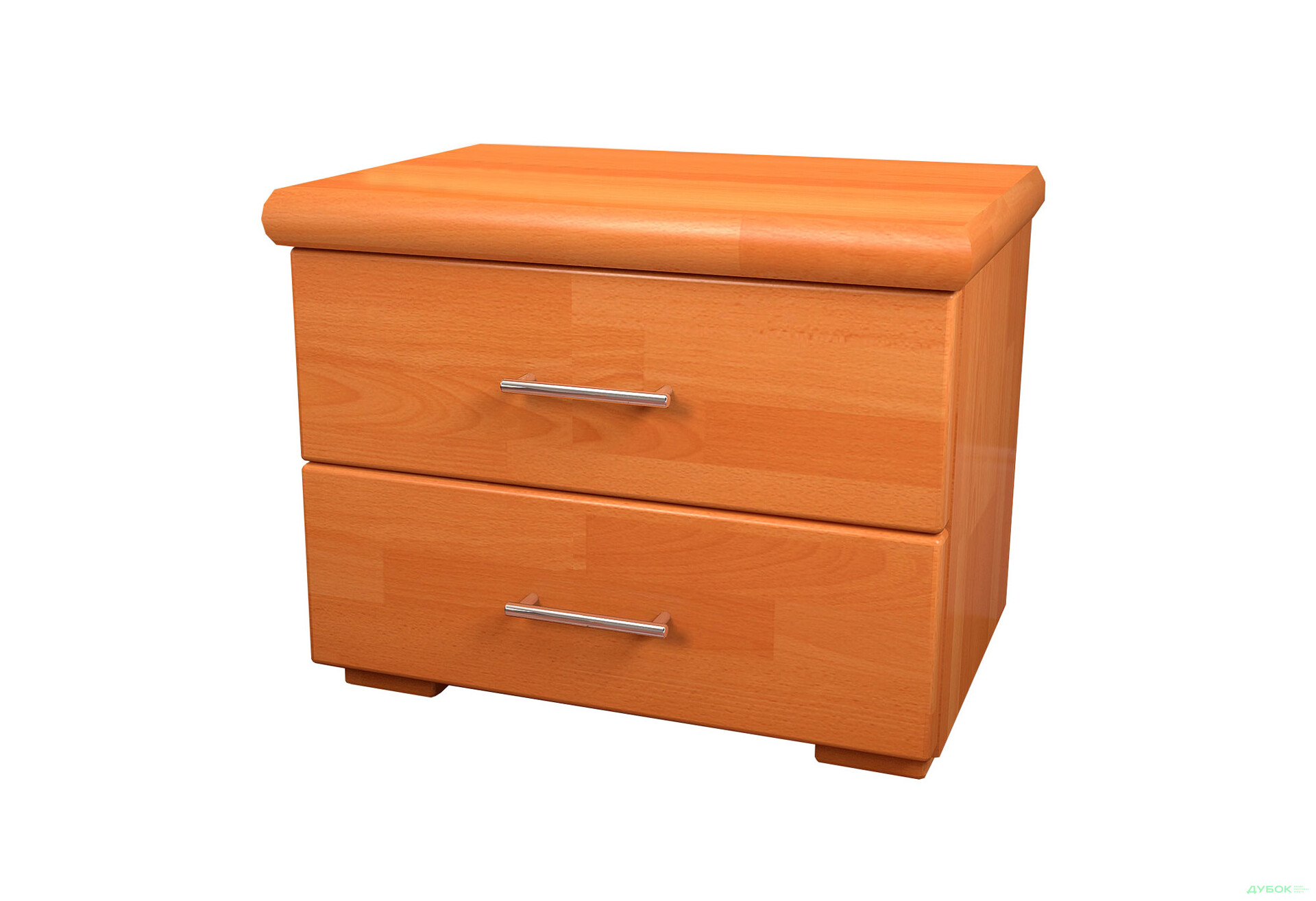 Тумба приліжкова Arbor Drev Ексклюзив з 2 шухлядами 50 см вільха бук - Зображення 1 Зображення 1 - Тумба приліжкова Arbor Drev Ексклюзив з 2 шухлядами 50 см вільха бук