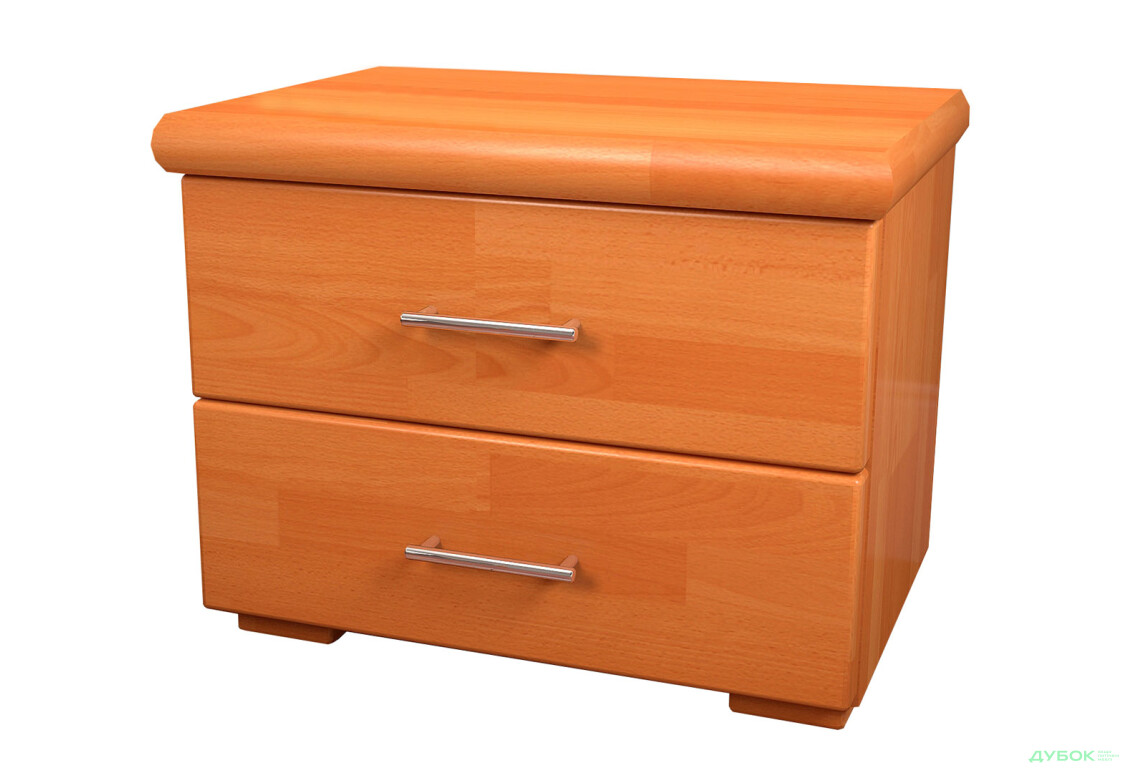 Тумба приліжкова Arbor Drev Ексклюзив з 2 шухлядами 50 см вільха бук - Зображення 1 Зображення 1 - Тумба приліжкова Arbor Drev Ексклюзив з 2 шухлядами 50 см вільха бук