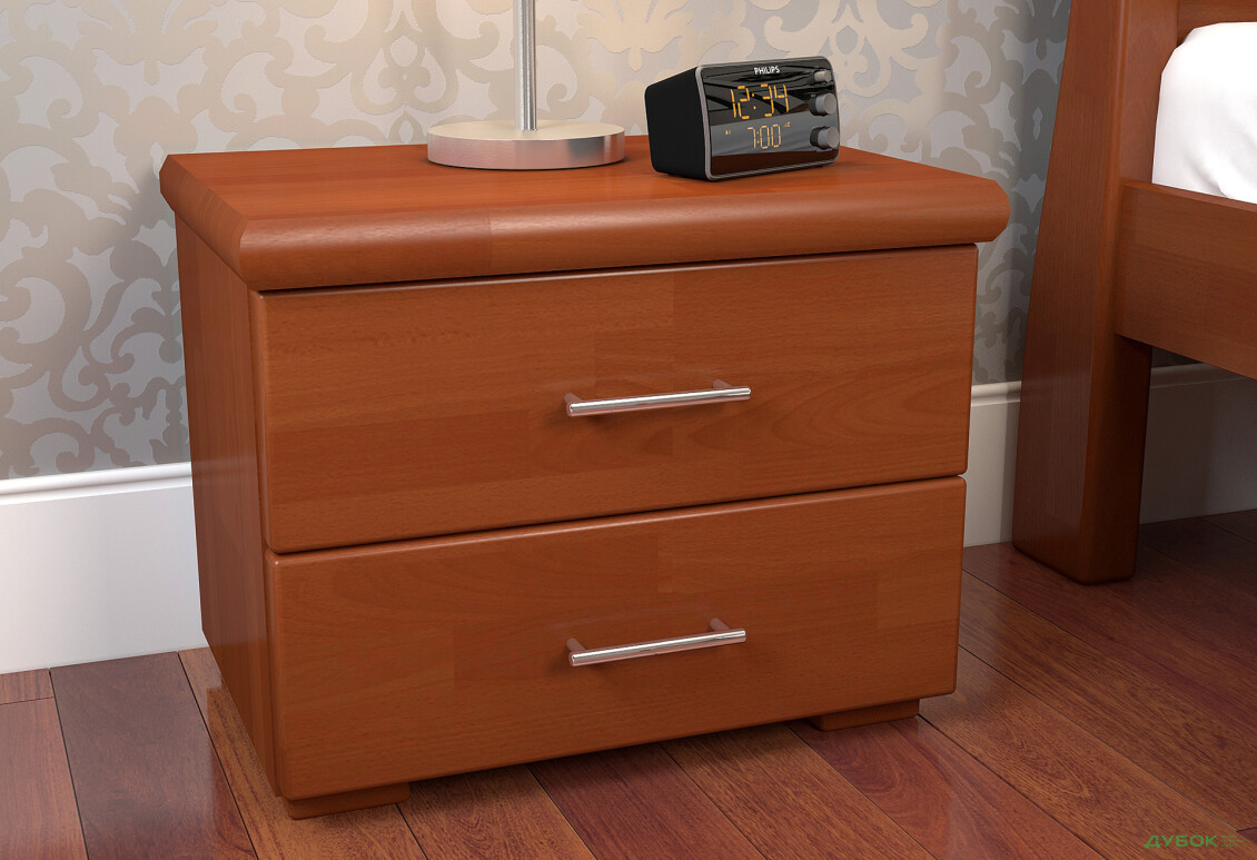 Тумба приліжкова Arbor Drev Ексклюзив з 2 шухлядами 50 см яблуня локарно бук - Зображення 2 Зображення 2 - Тумба приліжкова Arbor Drev Ексклюзив з 2 шухлядами 50 см яблуня локарно бук