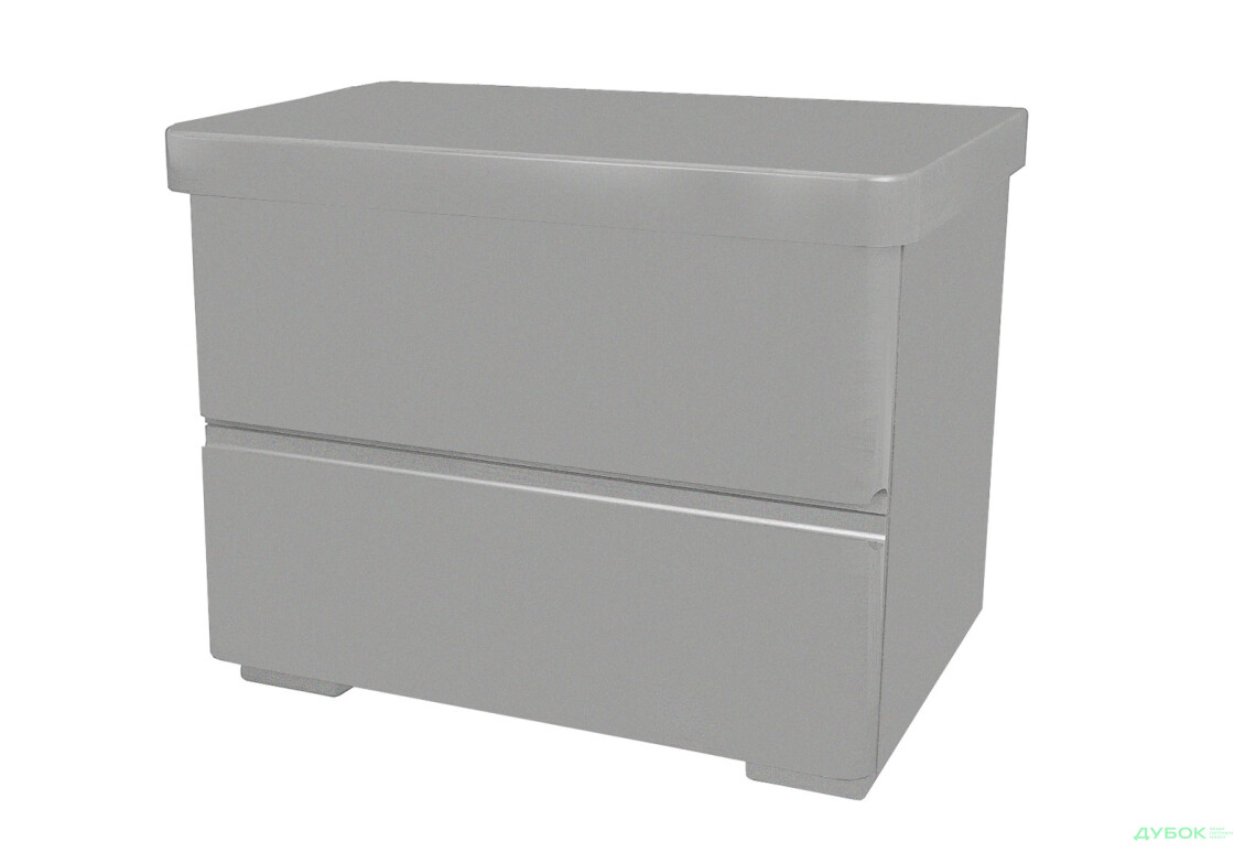 Тумба приліжкова Arbor Drev Регіна з 2 шухлядами 50 см сірий бук - Зображення 1 Зображення 1 - Тумба приліжкова Arbor Drev Регіна з 2 шухлядами 50 см сірий бук