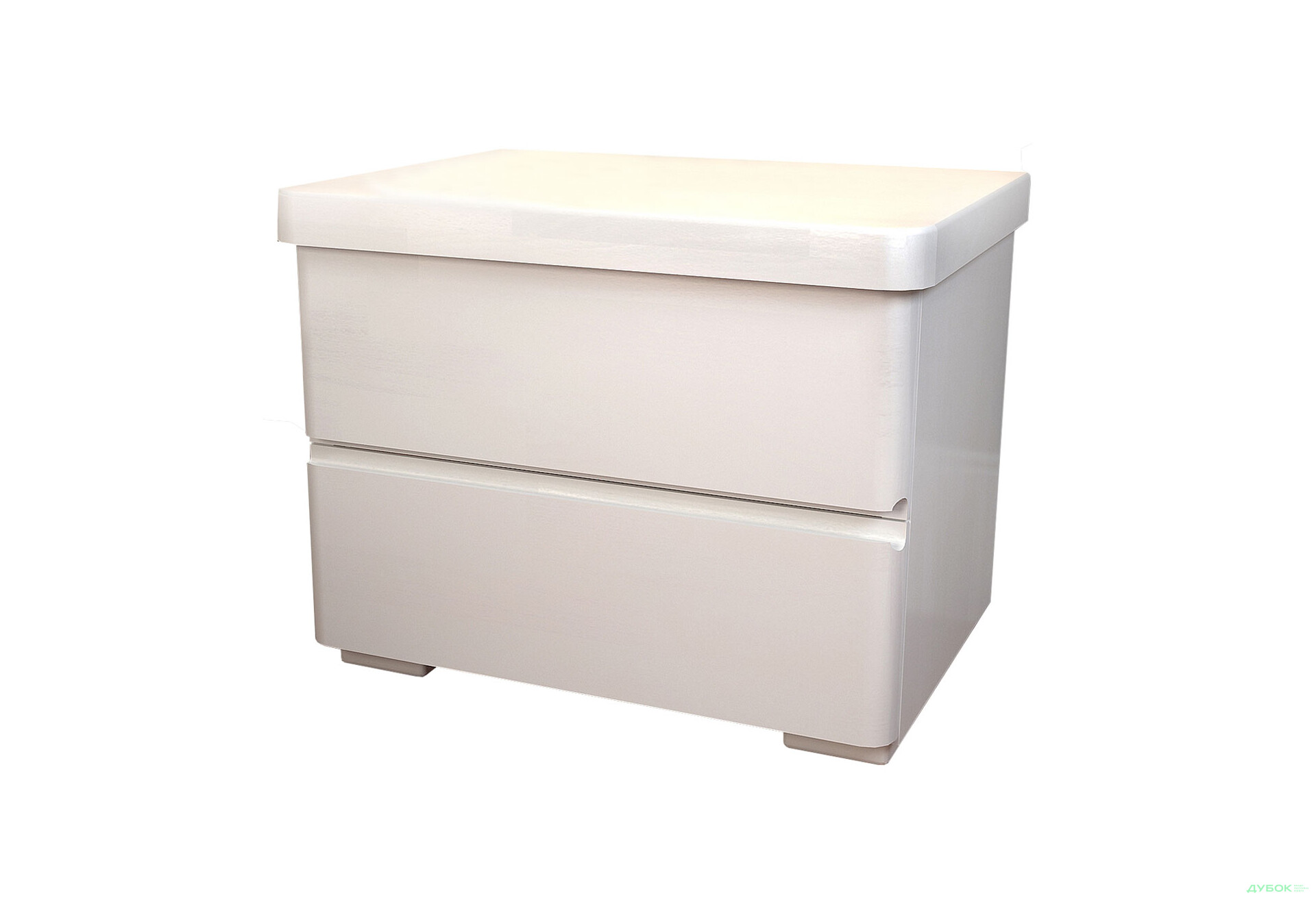 Тумба приліжкова Arbor Drev Регіна з 2 шухлядами 50 см білий сосна - Зображення 1 Зображення 1 - Тумба приліжкова Arbor Drev Регіна з 2 шухлядами 50 см білий сосна