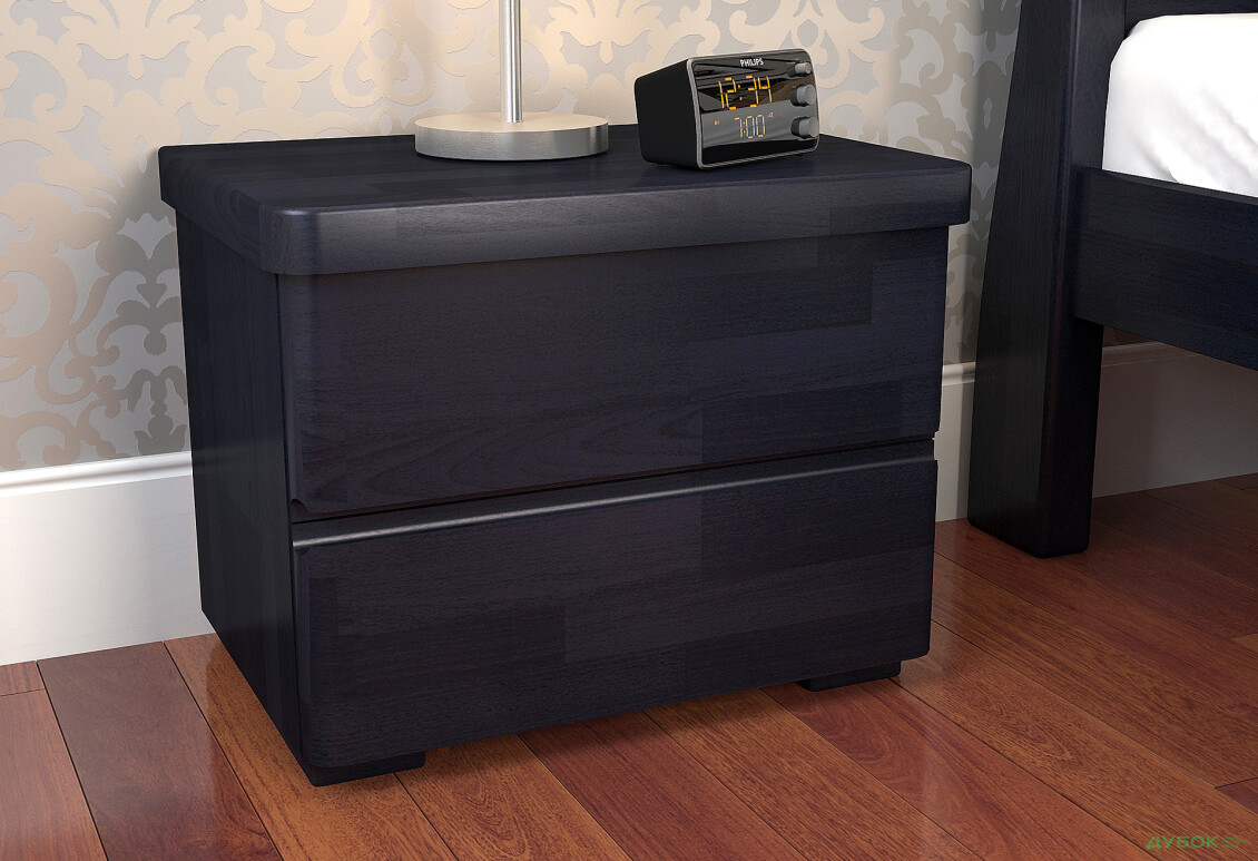 Тумба приліжкова Arbor Drev Регіна з 2 шухлядами 50 см венге сосна - Зображення 2 Зображення 2 - Тумба приліжкова Arbor Drev Регіна з 2 шухлядами 50 см венге сосна