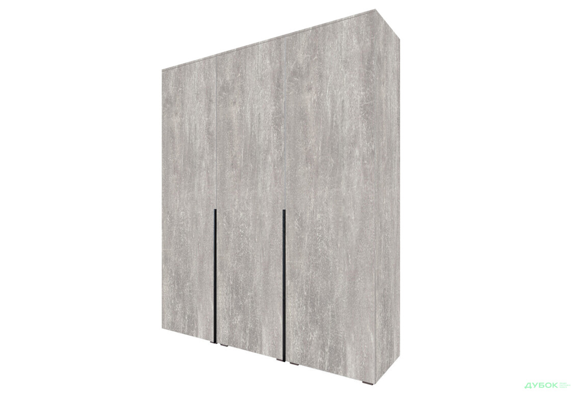 Шафа Moreli Ліберті (ST0027) зі штангою та відділенням з полицями 3-дверна 180 см бетон - Зображення 1 Зображення 1 - Шафа Moreli Ліберті (ST0027) зі штангою та відділенням з полицями 3-дверна 180 см бетон