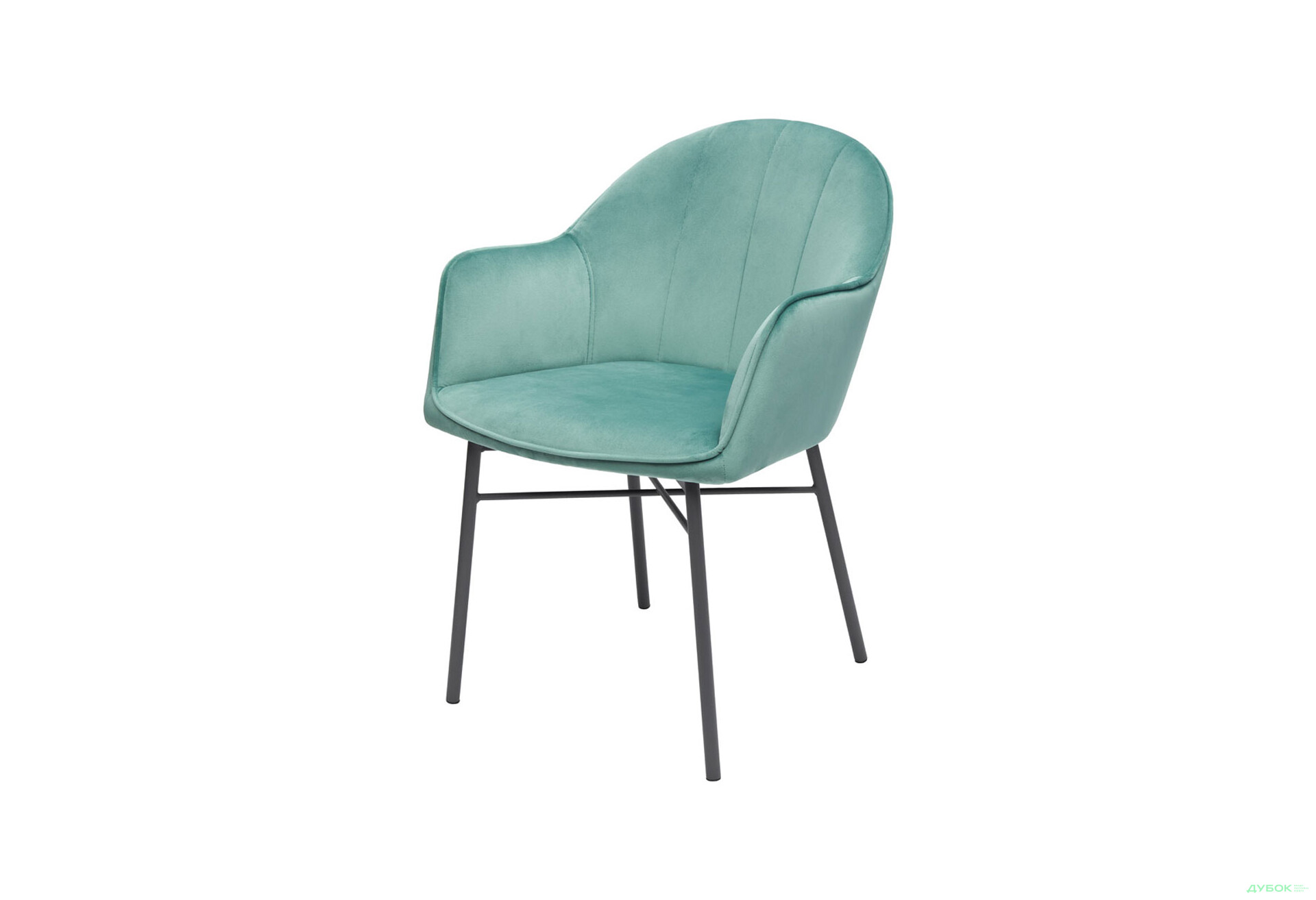 Зображення 1 - Стілець кухонний Bjorn Лестер 58x62x83 см м'який з підлокітниками