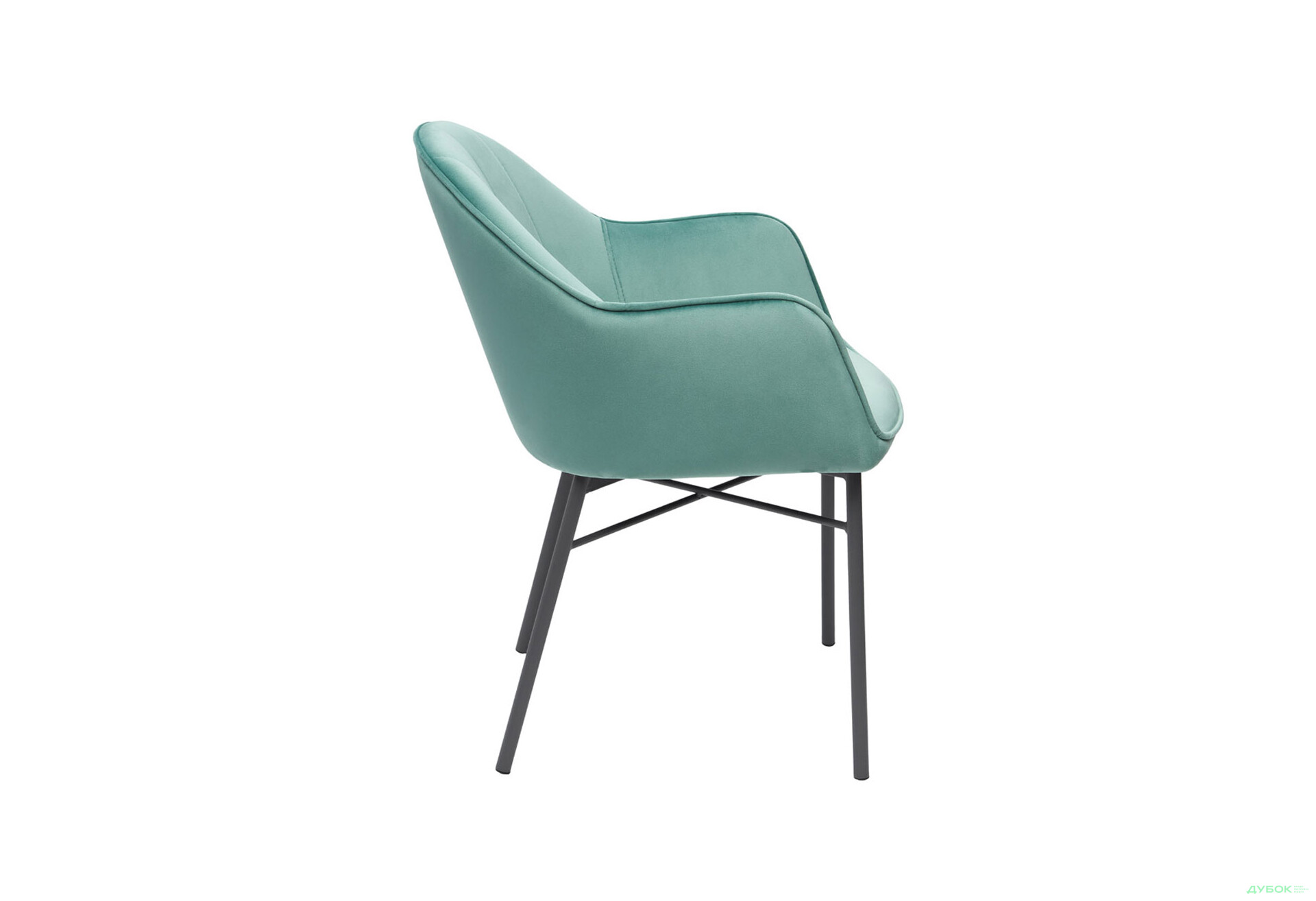 Зображення 4 - Стілець кухонний Bjorn Лестер 58x62x83 см м'який з підлокітниками