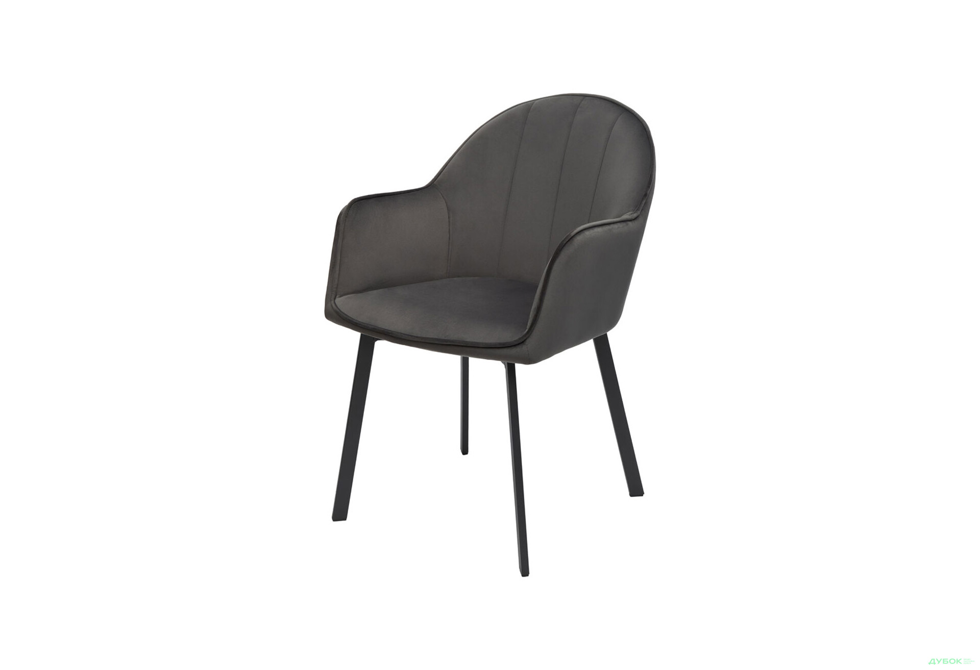 Зображення 6 - Стілець кухонний Bjorn Лестер 58x62x83 см м'який з підлокітниками