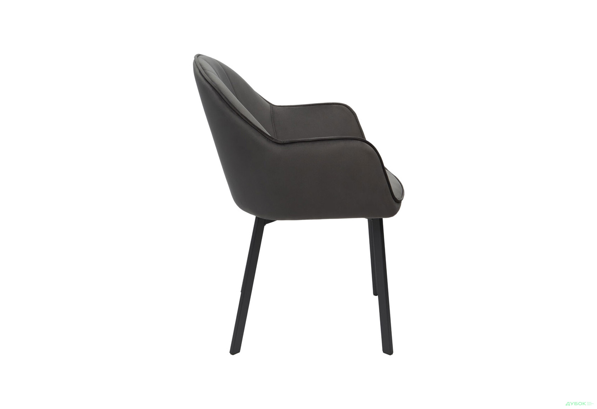 Зображення 9 - Стілець кухонний Bjorn Лестер 58x62x83 см м'який з підлокітниками