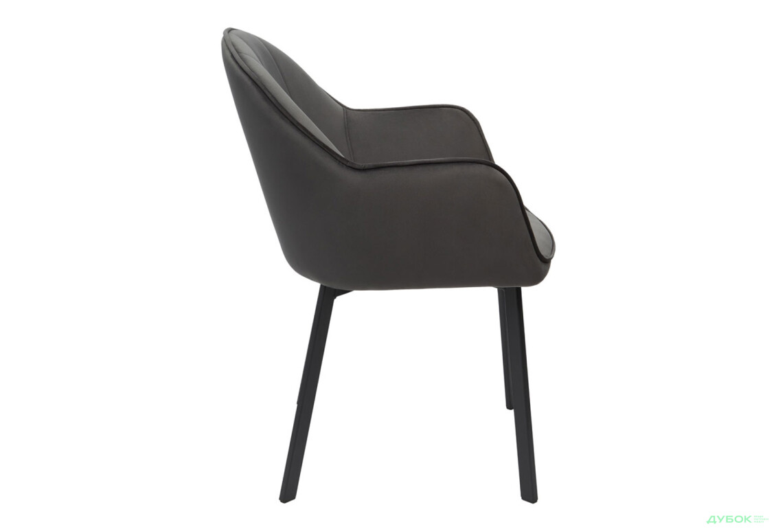 Зображення 9 - Стілець кухонний Bjorn Лестер 58x62x83 см м'який з підлокітниками