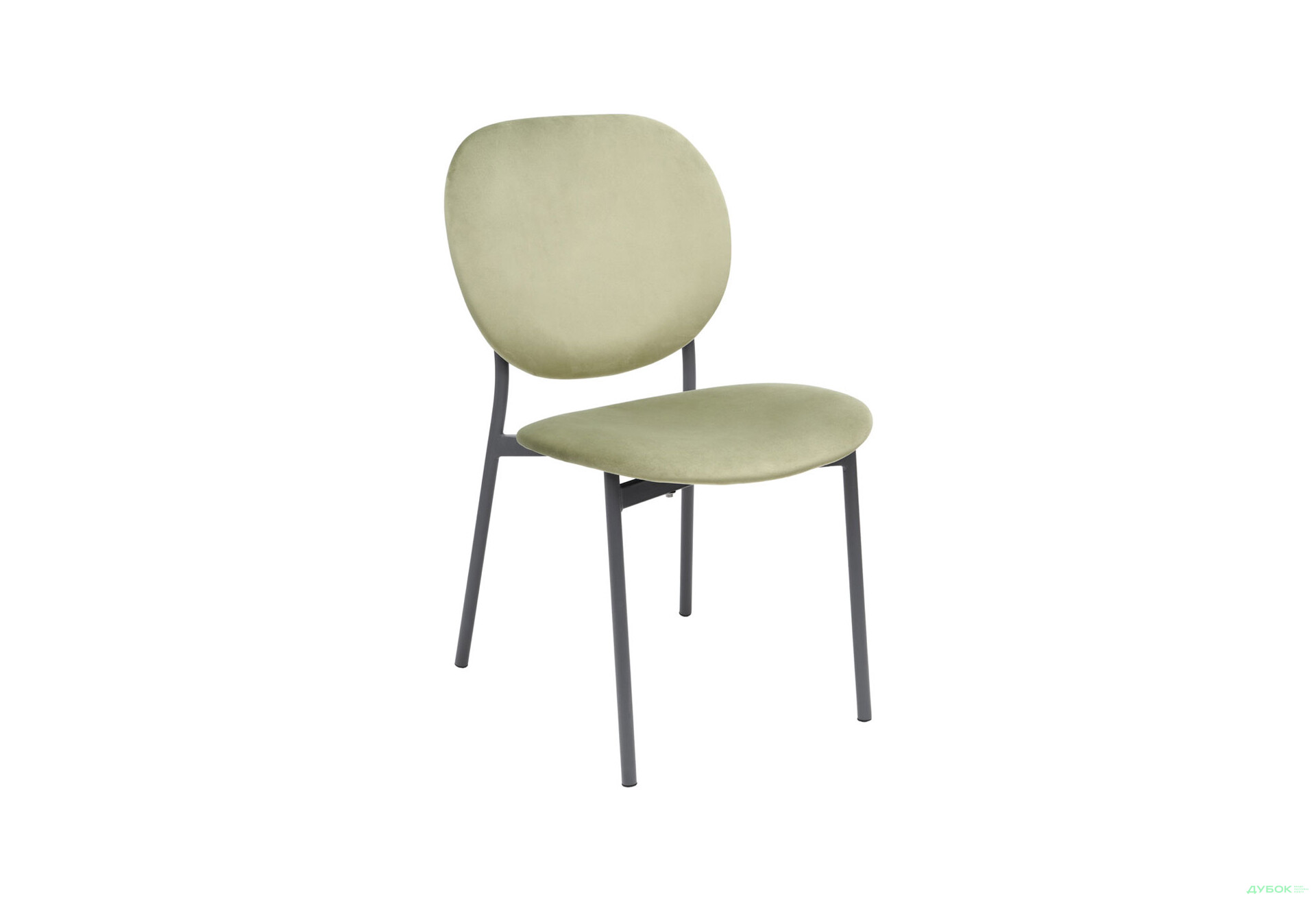 Стілець кухонний Bjorn Карл 47x62x88 см м'який, оливковий Magic Velvet 2243, опора сіра - Зображення 3 Зображення 3 - Стілець кухонний Bjorn Карл 47x62x88 см м'який, оливковий Magic Velvet 2243, опора сіра