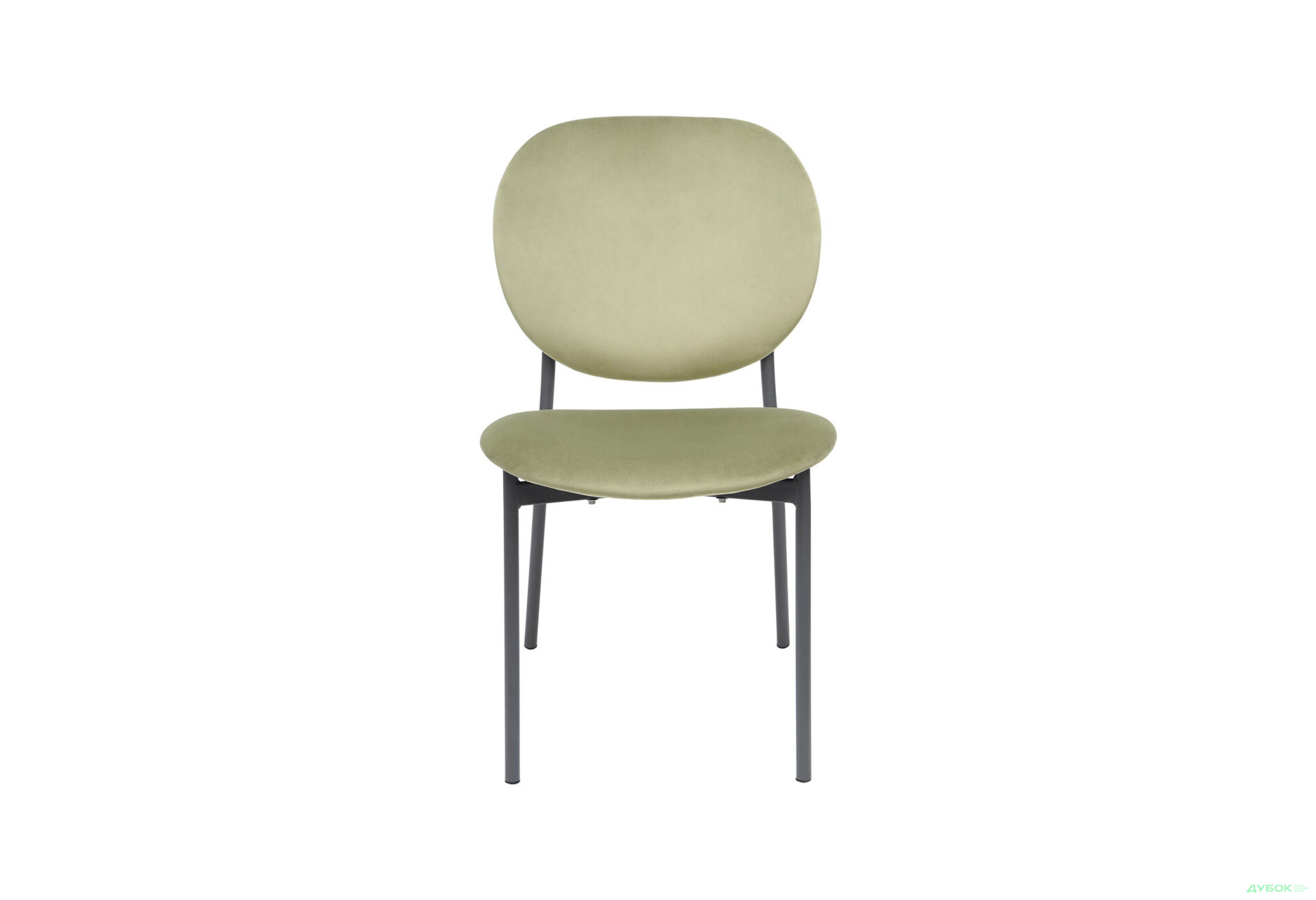 Стілець кухонний Bjorn Карл 47x62x88 см м'який, оливковий Magic Velvet 2243, опора сіра - Зображення 2 Зображення 2 - Стілець кухонний Bjorn Карл 47x62x88 см м'який, оливковий Magic Velvet 2243, опора сіра