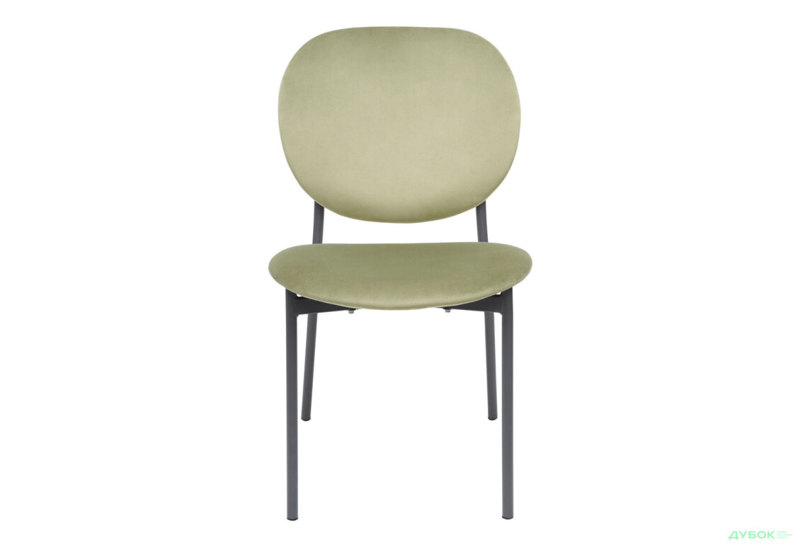 Стілець кухонний Bjorn Карл 47x62x88 см м'який, оливковий Magic Velvet 2243, опора сіра - Зображення 2 Зображення 2 - Стілець кухонний Bjorn Карл 47x62x88 см м'який, оливковий Magic Velvet 2243, опора сіра