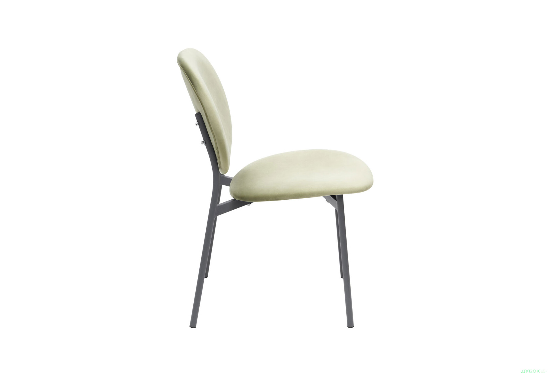 Стілець кухонний Bjorn Карл 47x62x88 см м'який, оливковий Magic Velvet 2243, опора сіра - Зображення 4 Зображення 4 - Стілець кухонний Bjorn Карл 47x62x88 см м'який, оливковий Magic Velvet 2243, опора сіра