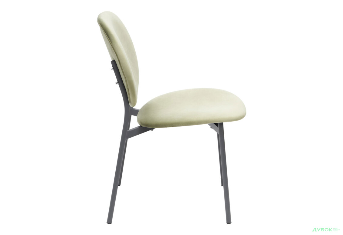 Стілець кухонний Bjorn Карл 47x62x88 см м'який, оливковий Magic Velvet 2243, опора сіра - Зображення 4 Зображення 4 - Стілець кухонний Bjorn Карл 47x62x88 см м'який, оливковий Magic Velvet 2243, опора сіра