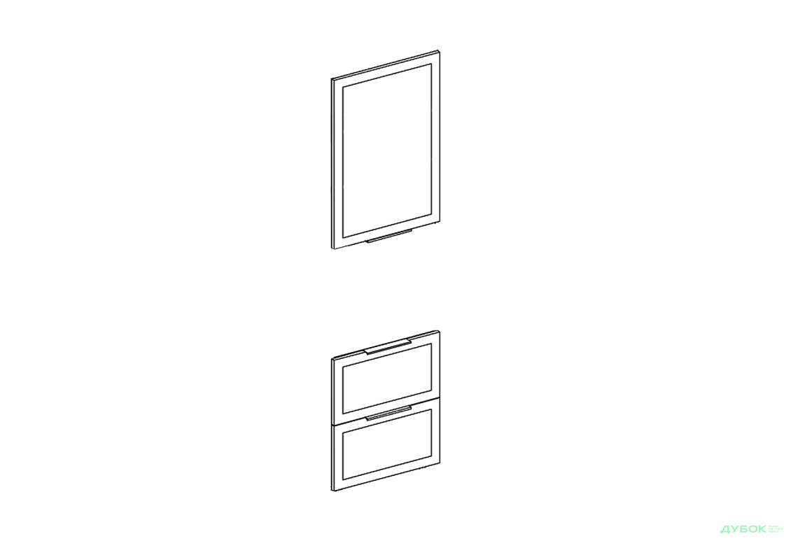 Фасад П 60 ДШ (h-920) Анна Світ Меблів