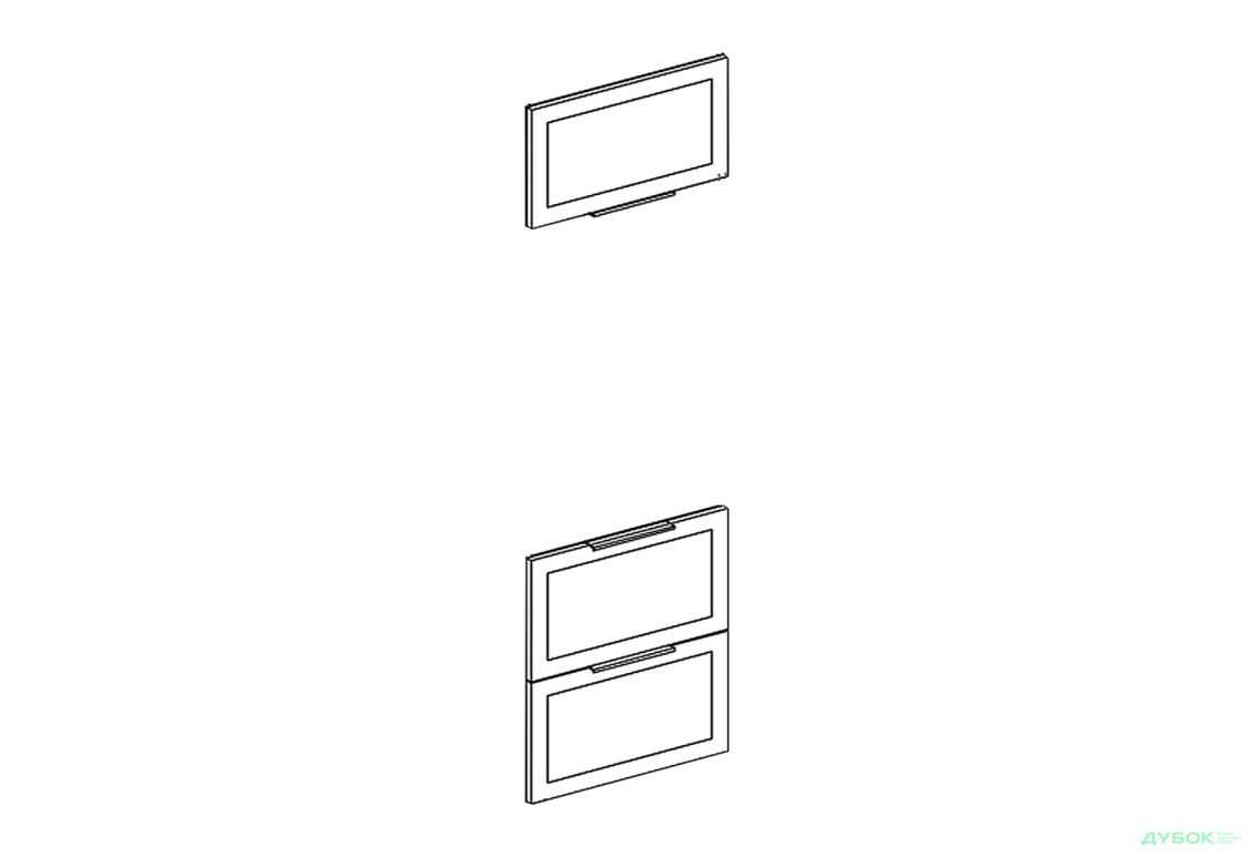 Фасад П 60 ДШ п/мікрохв. Анна Світ Меблів