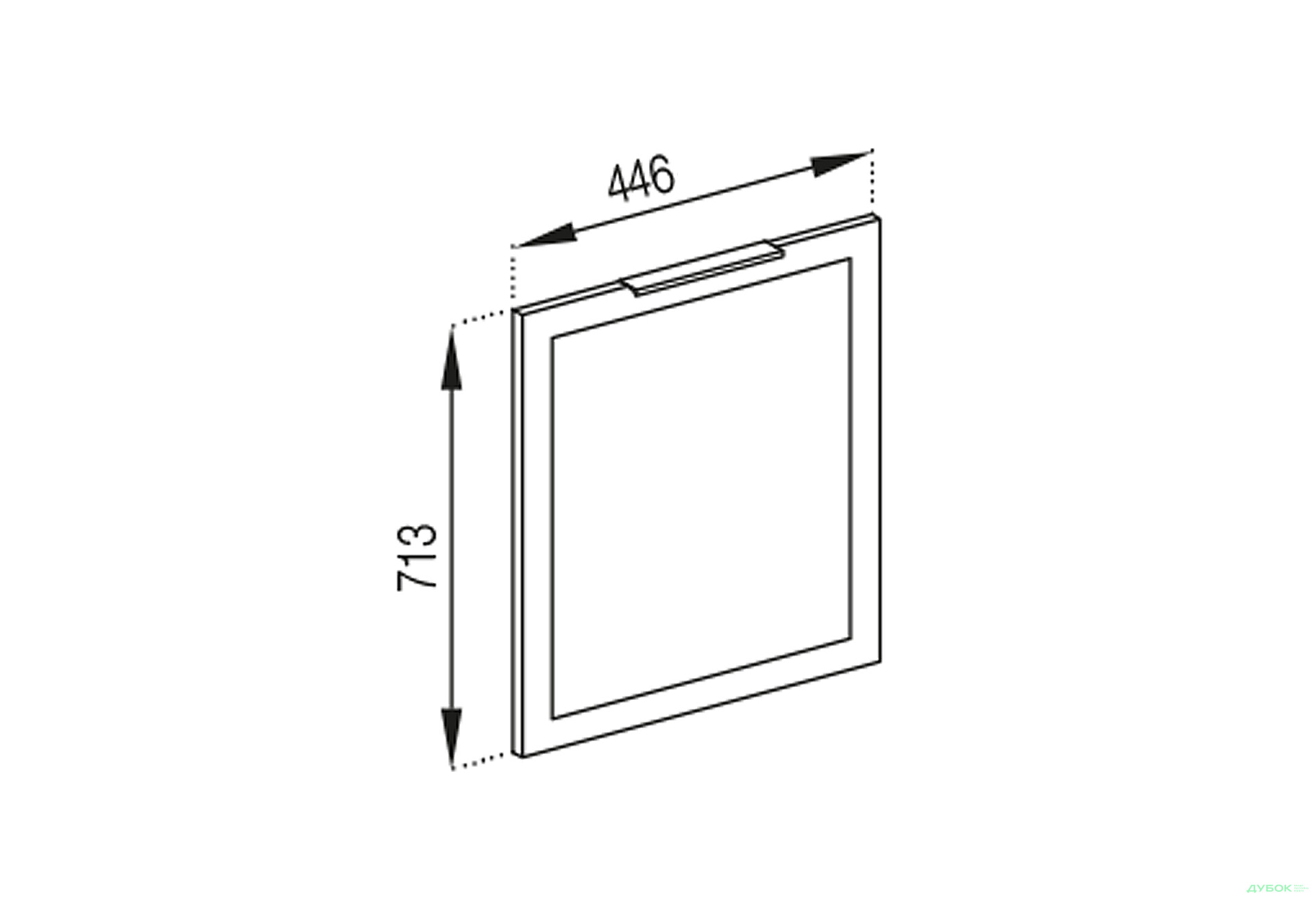 Зображення 1 - Фасад під посудомийку Ф 45 ПМ Анна Світ Меблів
