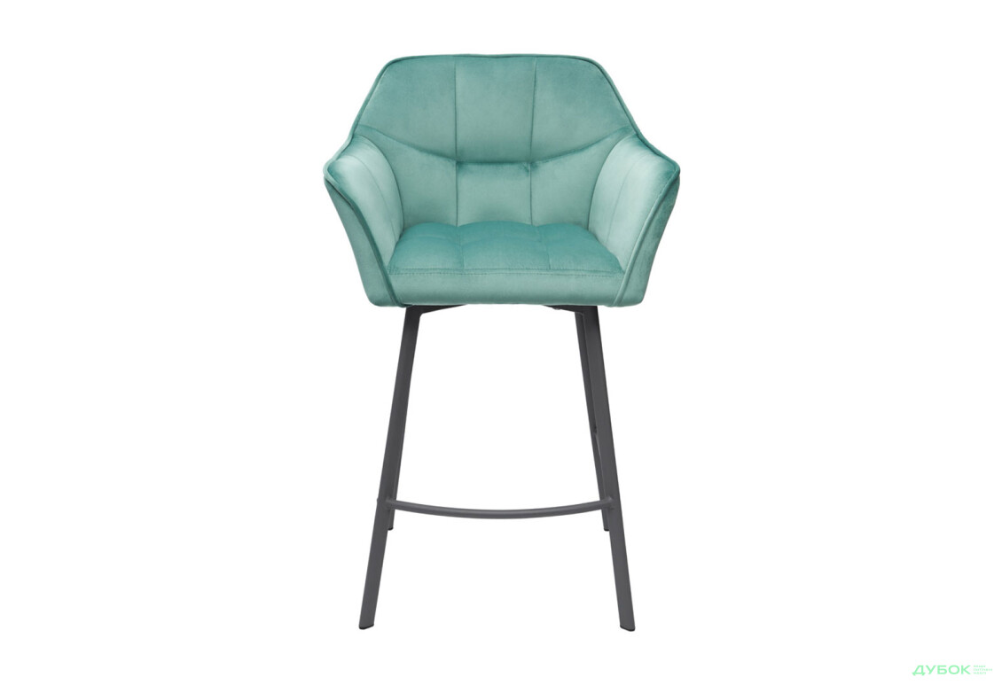 Изображение 2 - Стул полубарный Bjorn Френк РВ 59x52x96 см, светло зеленый Riviera 34, опора серая