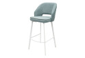 Изображение 1 - Стул барный Bjorn Андре В 51x60x105 см, серо-голубой Gemma 76, опора белая