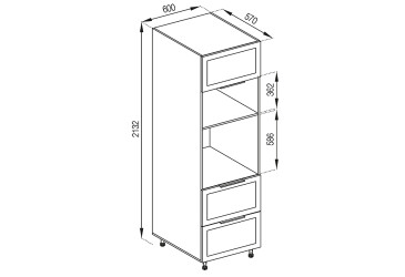 П 60 ДШ п/мікрохв. LUX Анна Світ Меблів