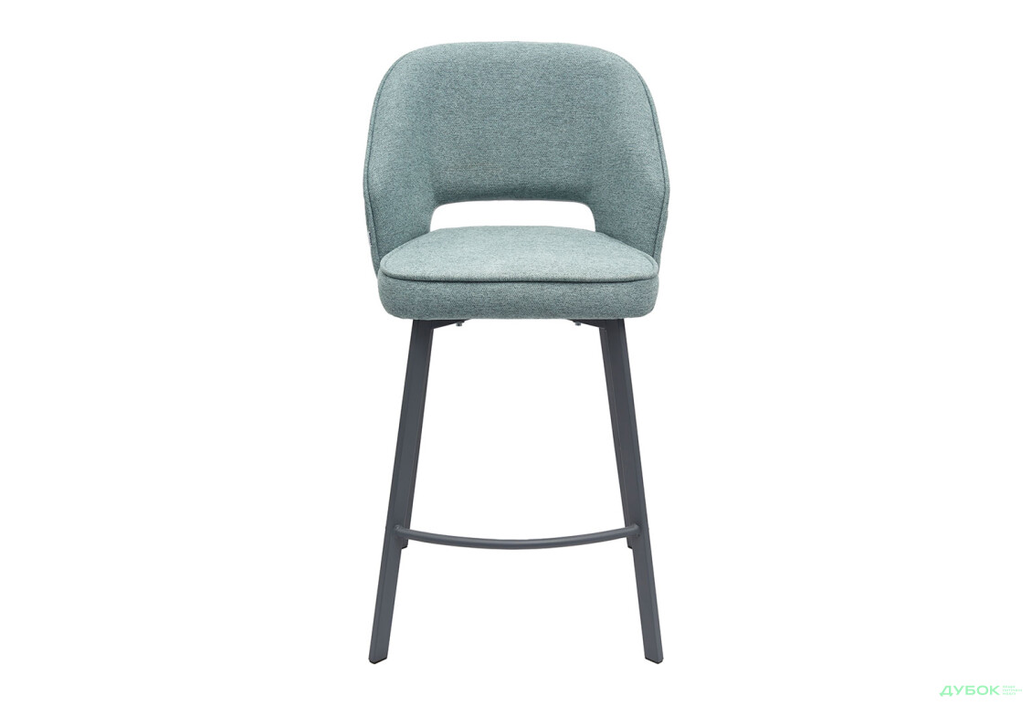 Зображення 2 - Стілець напівбарний Bjorn Андре РВ 51x60x95 см, сіро-блакитний Gemma 76, опора сіра