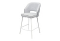 Зображення 1 - Стілець напівбарний Bjorn Андре РВ 51x60x95 см, сірий Solid 83, опора біла