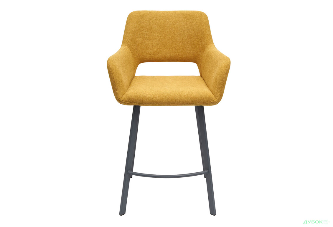 Изображение 2 - Стул полубарный Bjorn Старк РВ 59x57x97 см, желтый Primo 48, опора серая