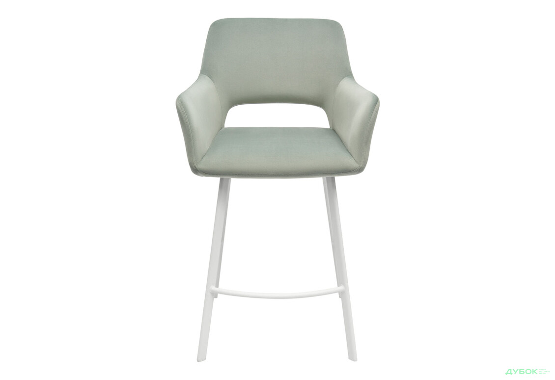 Изображение 2 - Стул полубарный Bjorn Старк РВ 59x57x97 см, серый Riviera 34, опора белая
