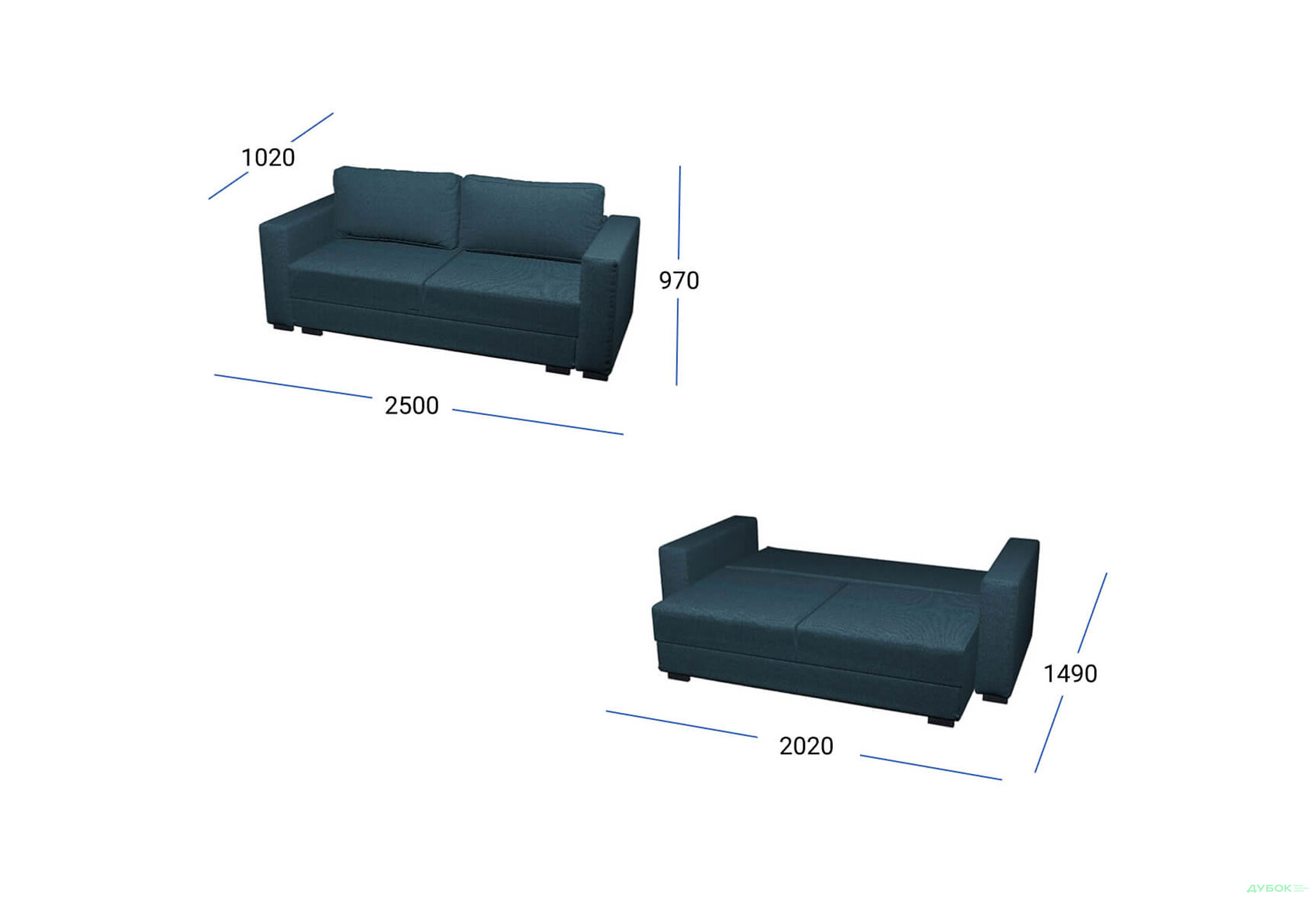 Изображение 5 - Диван UMa Кейнан 250x97 см