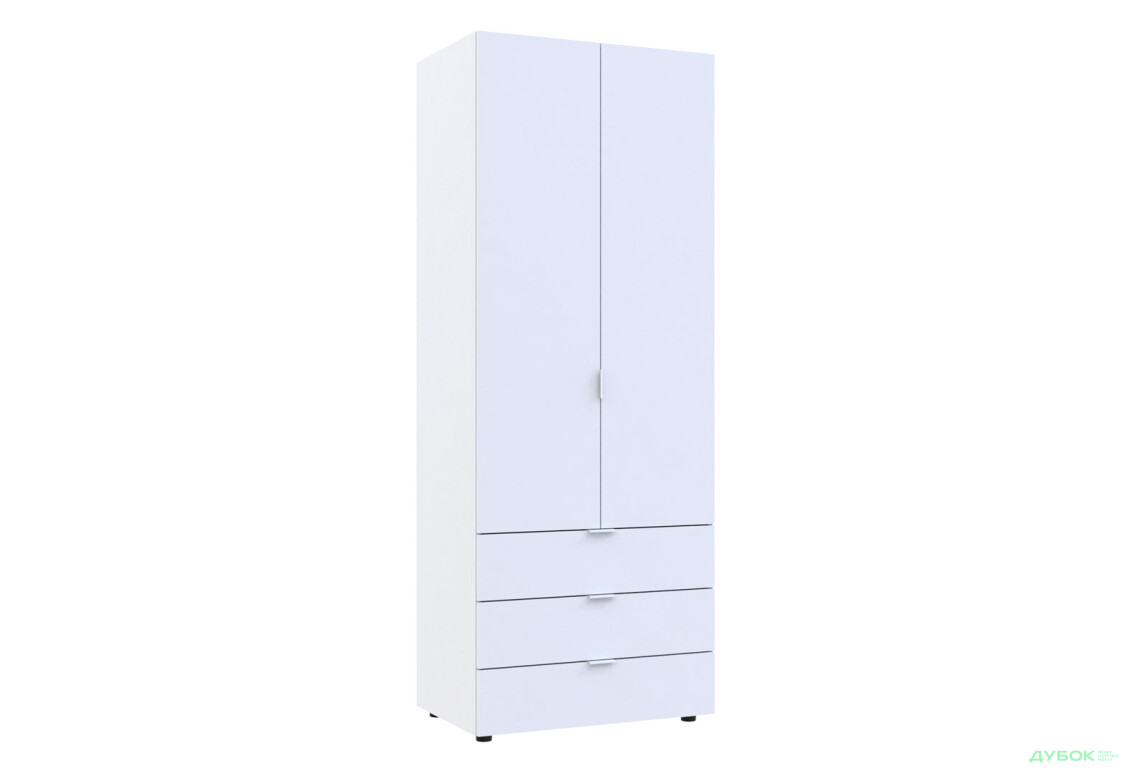 Изображение 4 - Шкаф Doros Гелар 2 ДСП 2-дверная с 3 ящиками 78 см Белый