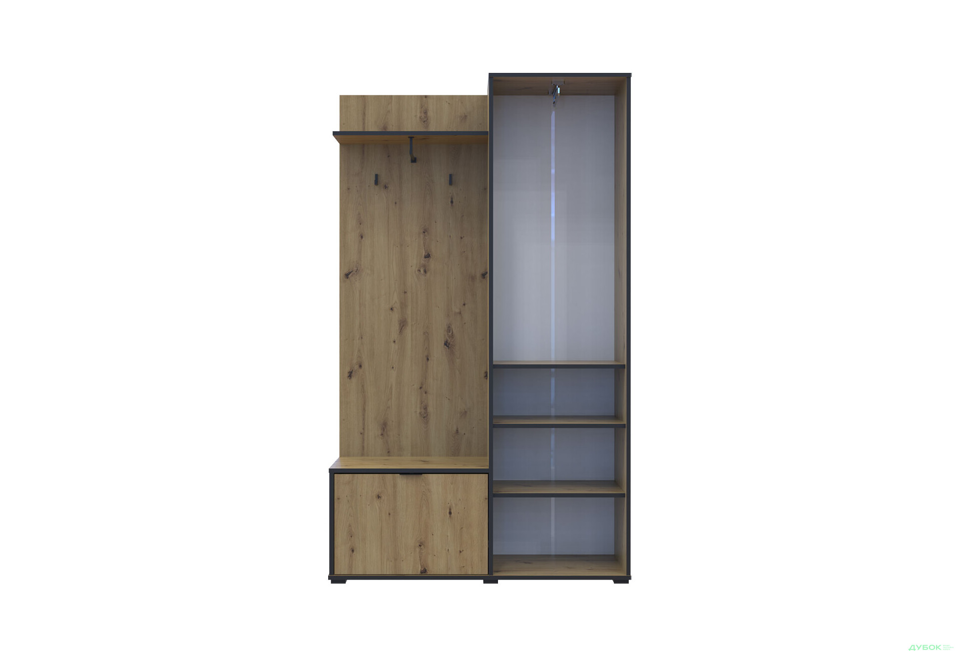 Изображение 5 - Прихожая Doros Дора 113,5 см Дуб Артизан