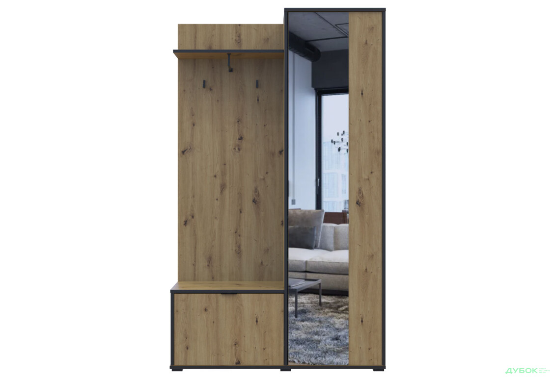 Изображение 2 - Прихожая Doros Дора 113,5 см Дуб Артизан