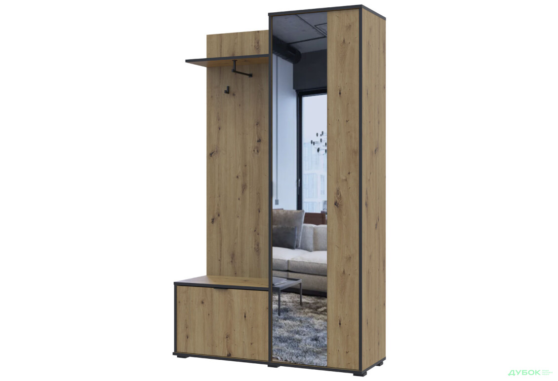 Прихожая Doros Дора 113,5 см Дуб Артизан