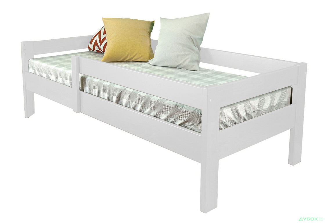 Ліжко Arbor Drev Альф (без шухляд) 90х200, бук, білий - Зображення 1 Зображення 1 - Ліжко Arbor Drev Альф (без шухляд) 90х200, бук, білий