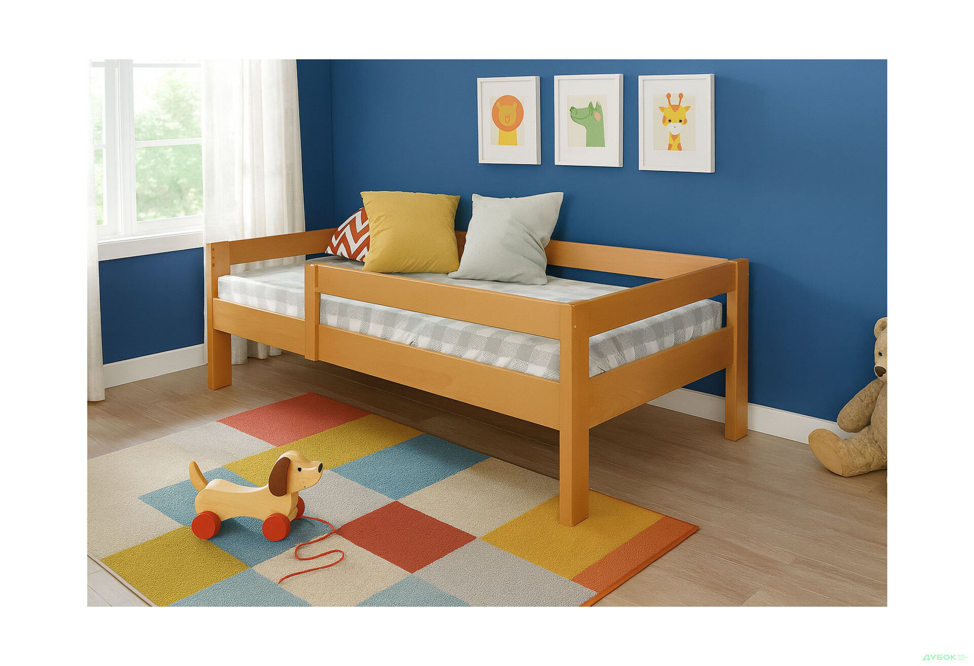 Ліжко Arbor Drev Альф (без шухляд) 90х200, бук, вільха - Зображення 2 Зображення 2 - Ліжко Arbor Drev Альф (без шухляд) 90х200, бук, вільха