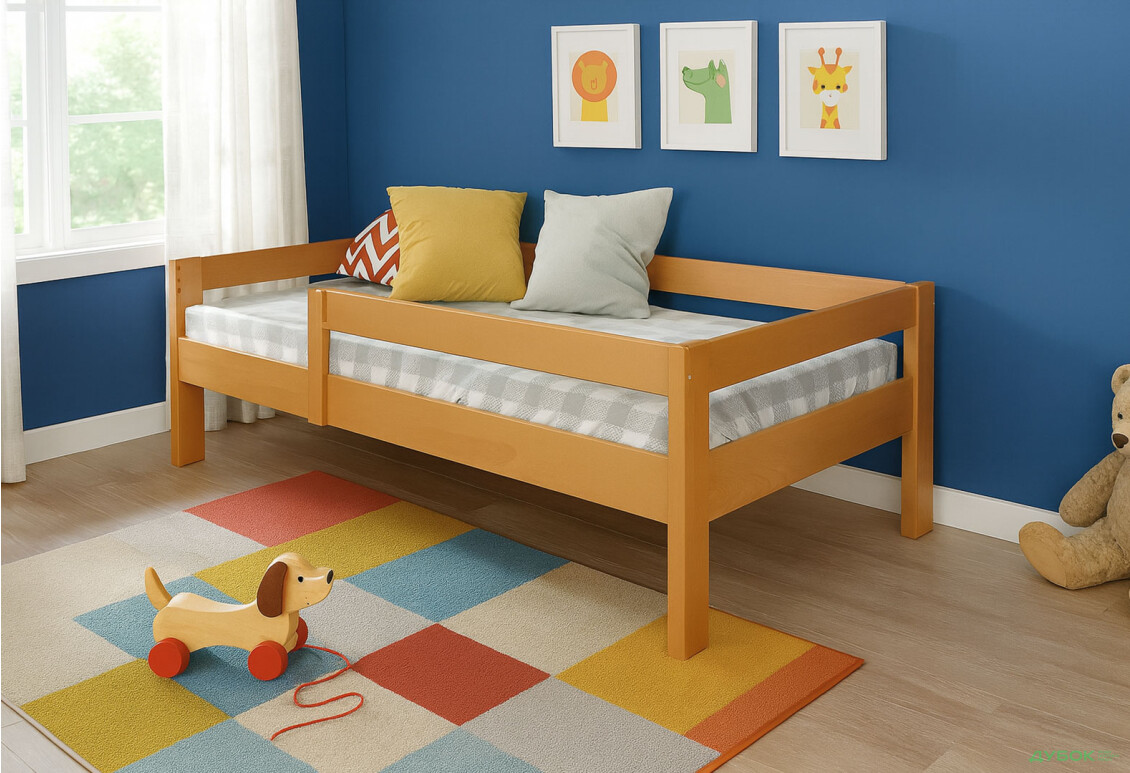 Ліжко Arbor Drev Альф (без шухляд) 90х200, бук, вільха - Зображення 2 Зображення 2 - Ліжко Arbor Drev Альф (без шухляд) 90х200, бук, вільха