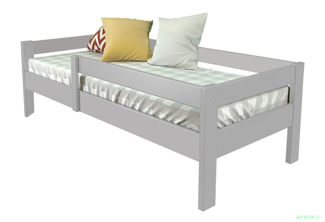 Ліжко Arbor Drev Альф (без шухляд) 90х200, бук, сірий - Зображення 1 Зображення 1 - Ліжко Arbor Drev Альф (без шухляд) 90х200, бук, сірий