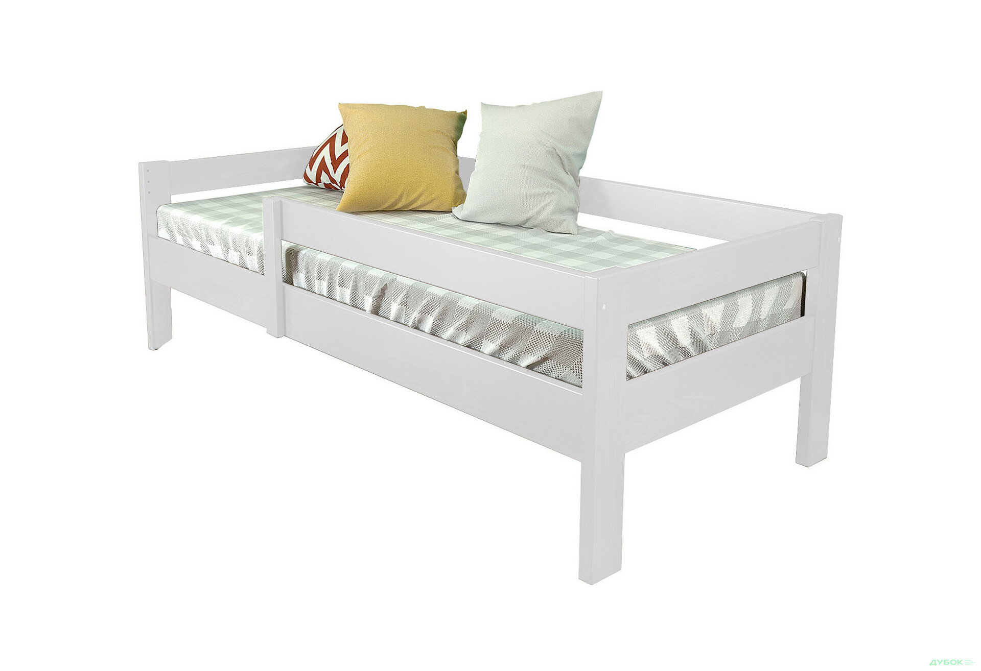 Кровать Arbor Drev Альф (без шухляд) 90х200, сосна, белый - Изображение 1 Изображение 1 - Кровать Arbor Drev Альф (без шухляд) 90х200, сосна, белый