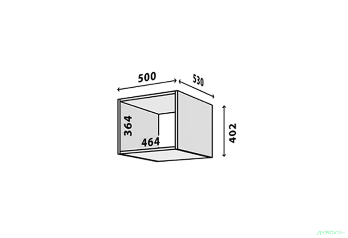 Зображення 2 - Корпус 1Д VIP-master Модуль №11 А-500x400 білий