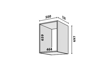 Модуль №12 А-500*695 антрацит Зображення Модуль №12 А-500*695 антрацит