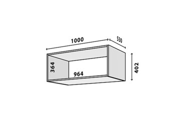 Модуль №21 А-1000*400 дуб аппалачі Зображення Модуль №21 А-1000*400 дуб аппалачі