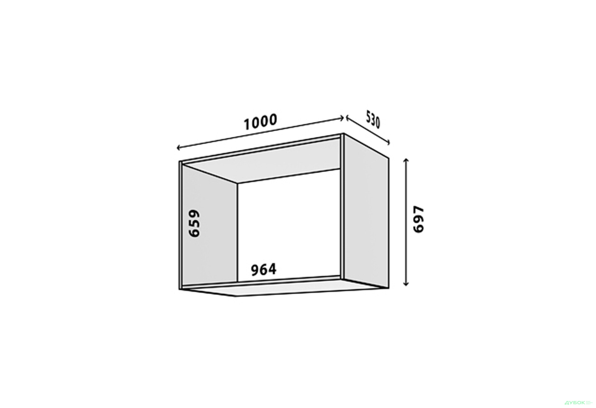 Корпус 2Д VIP-master Модуль №22 А-1000x695 дуб аппалачі - Зображення 2 Зображення 2 - Корпус 2Д VIP-master Модуль №22 А-1000x695 дуб аппалачі