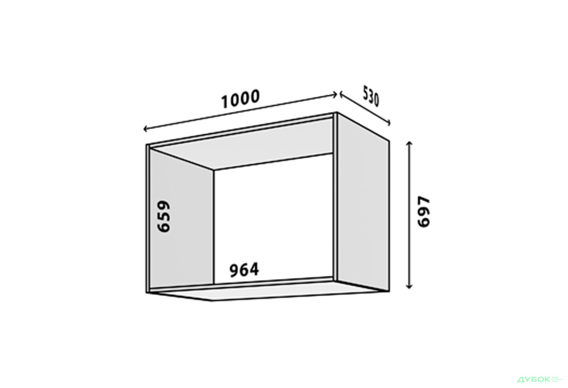 Корпус 2Д VIP-master Модуль №22 А-1000x695 дуб аппалачі - Зображення 2 Зображення 2 - Корпус 2Д VIP-master Модуль №22 А-1000x695 дуб аппалачі