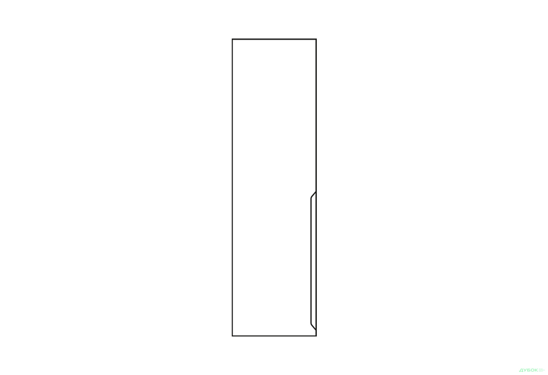 Фасад Ф-500x2015 Неаполь білий лівий VIP-master - Зображення 1 Зображення 1 - Фасад Ф-500x2015 Неаполь білий лівий VIP-master