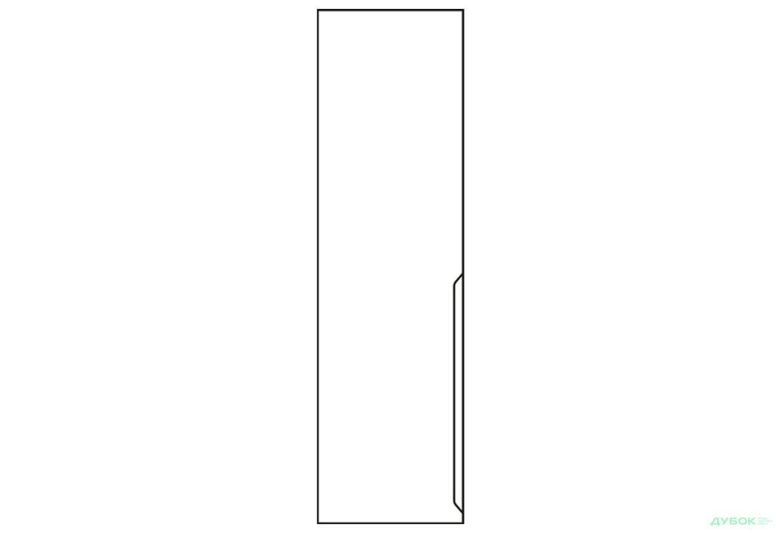 Фасад Ф-500x2015 Неаполь білий лівий VIP-master - Зображення 1 Зображення 1 - Фасад Ф-500x2015 Неаполь білий лівий VIP-master