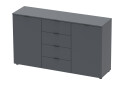 Изображение 3 - Комод Doros Рон 5 2-дверный с 4 ящиками 140 см Графит