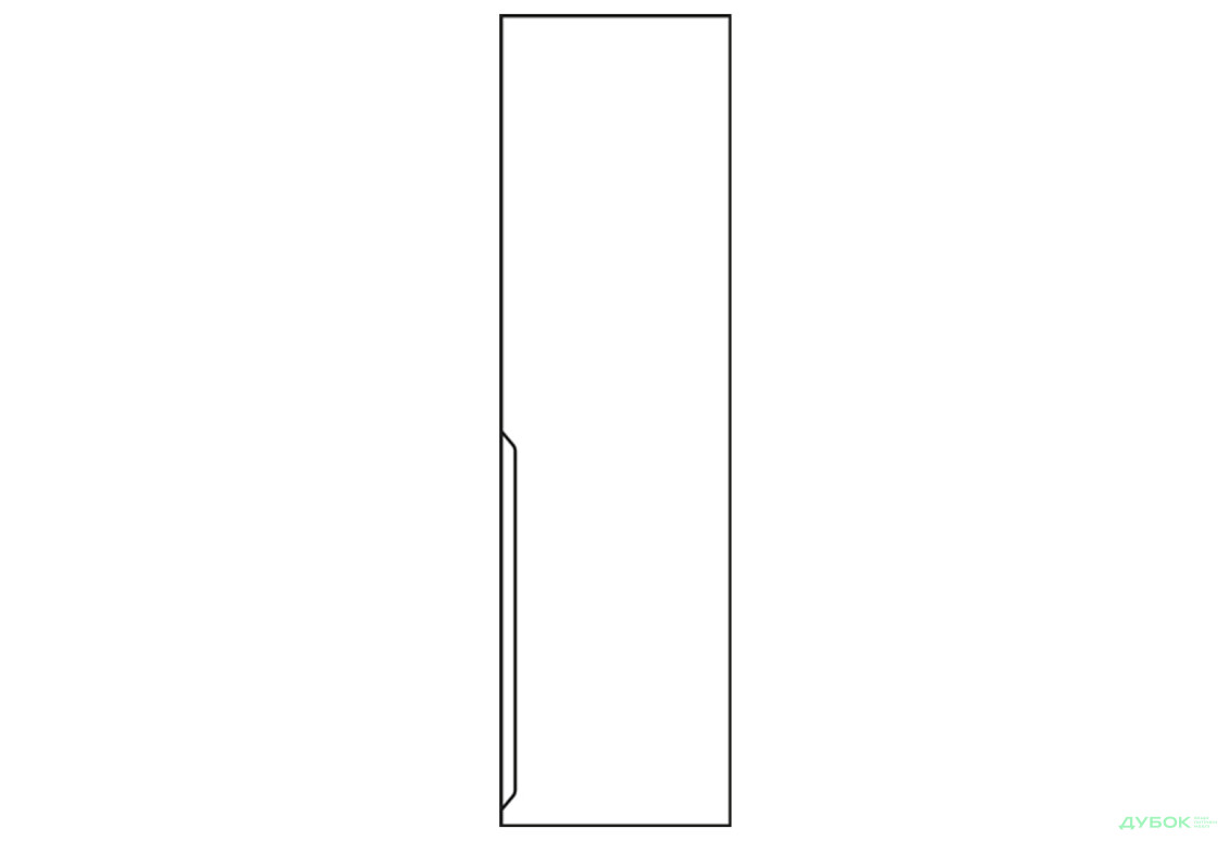 Фасад Ф-500x2015 Неаполь білий правий VIP-master - Зображення 1 Зображення 1 - Фасад Ф-500x2015 Неаполь білий правий VIP-master