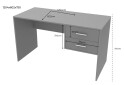 Фото 2 - Стол письменный Doros Т2 120х60 см с ящиками, Антрацит